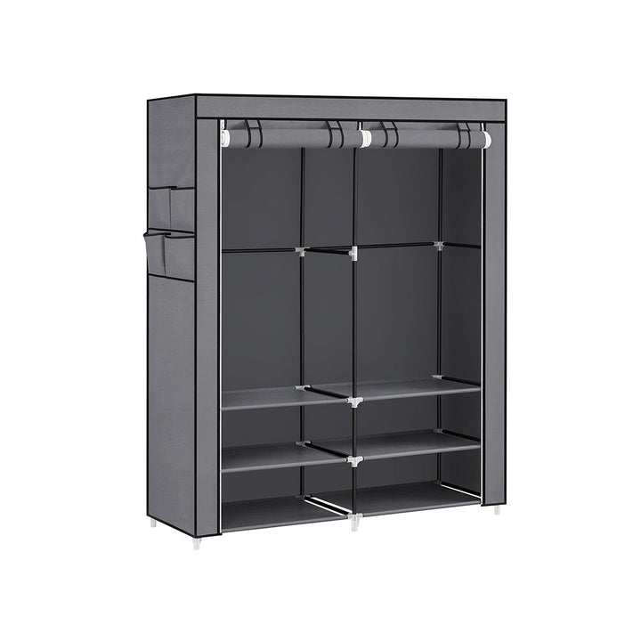 Clothes Wardrobe with 2 Hanging Rails