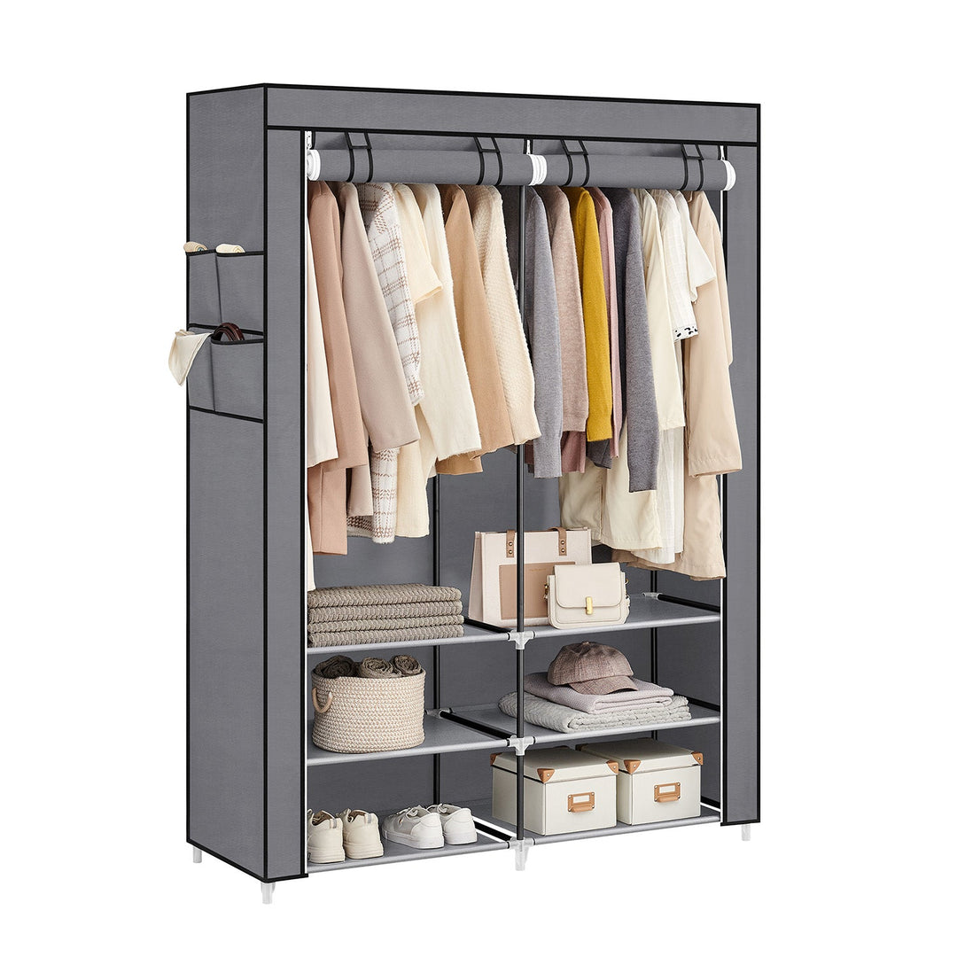 Clothes Wardrobe with 2 Hanging Rails