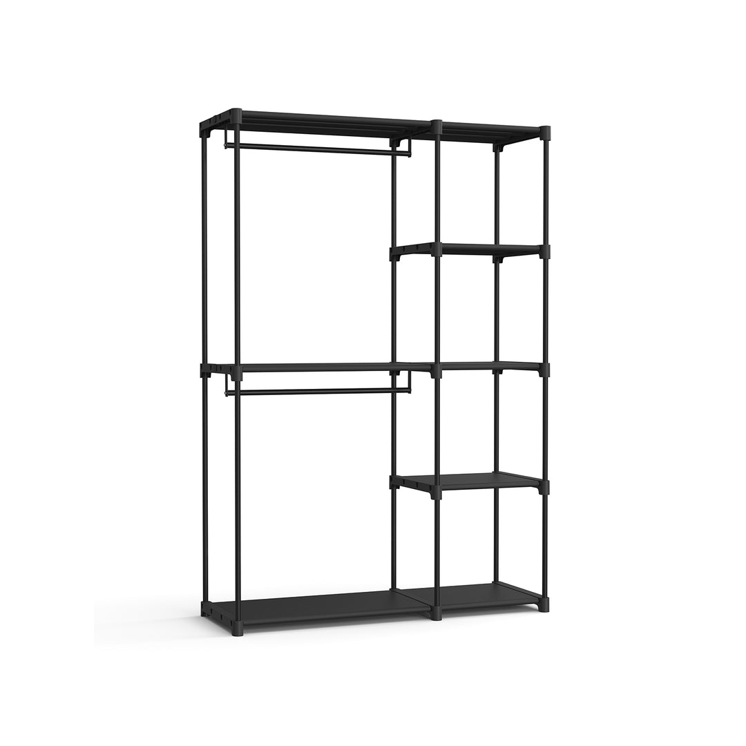 Foldable Wardrobe with Clothes Rails 43 x 124 x 182 cm