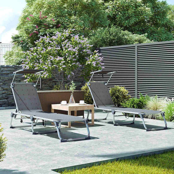 Reclining Backrest Sun Lounger