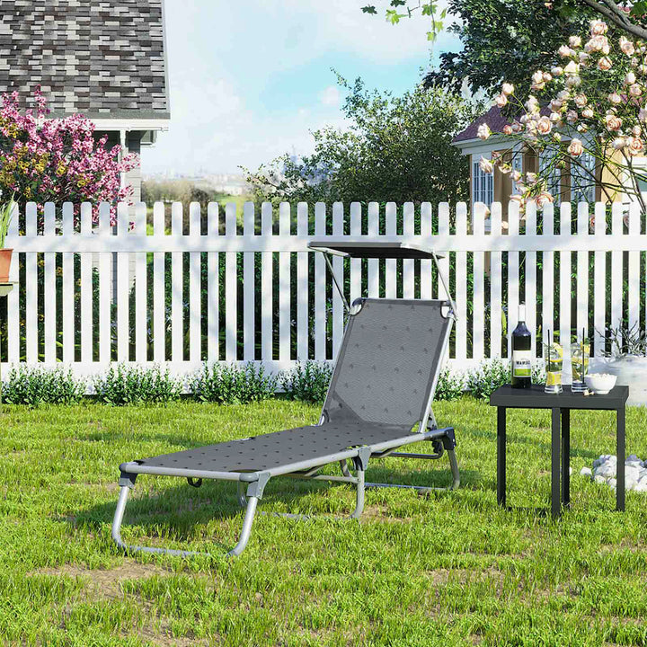 Reclining Backrest Sun Lounger