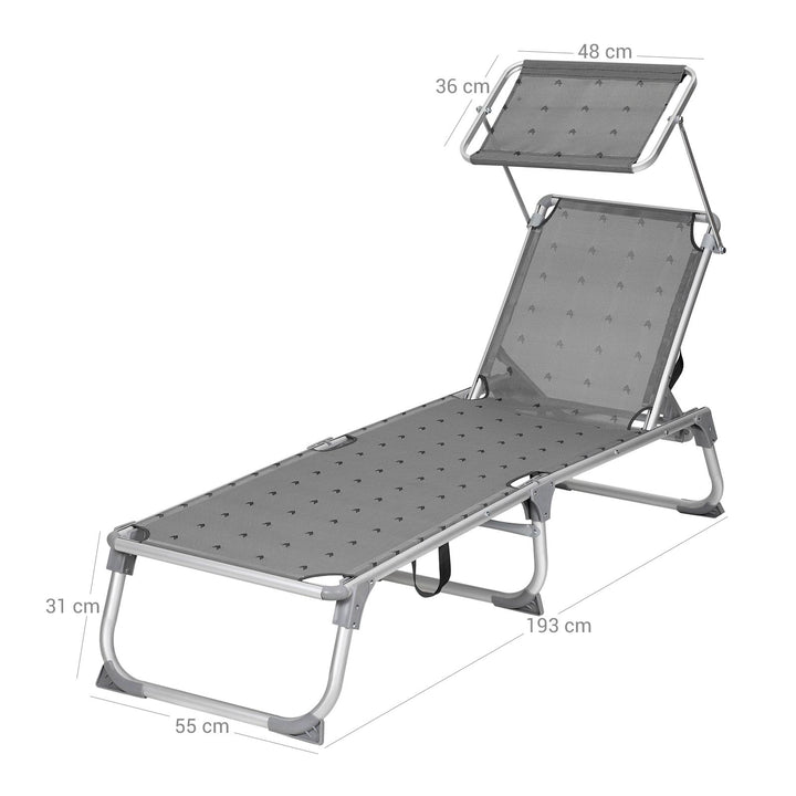 Reclining Backrest Sun Lounger