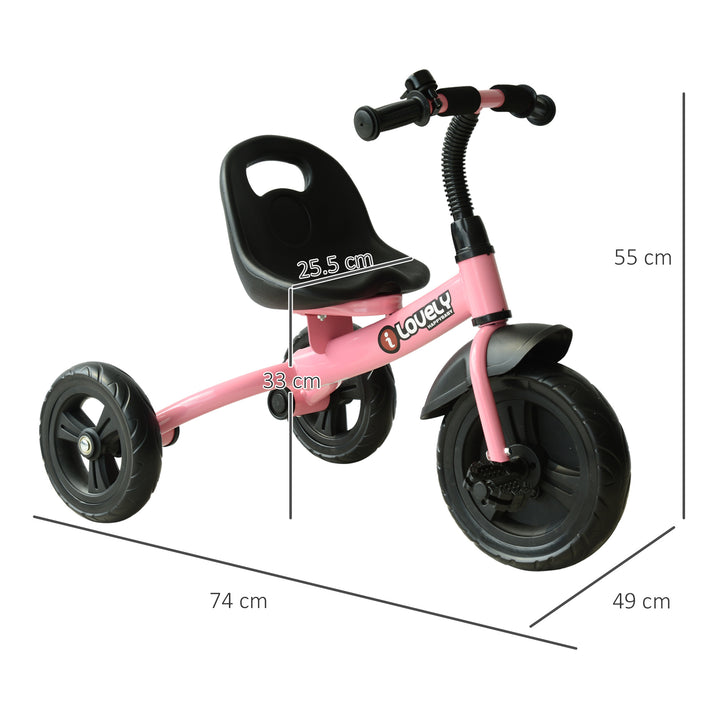 Ride On Tricycle 3 Wheels Pedal Trike for ages over 18 months Toddlers, Pink