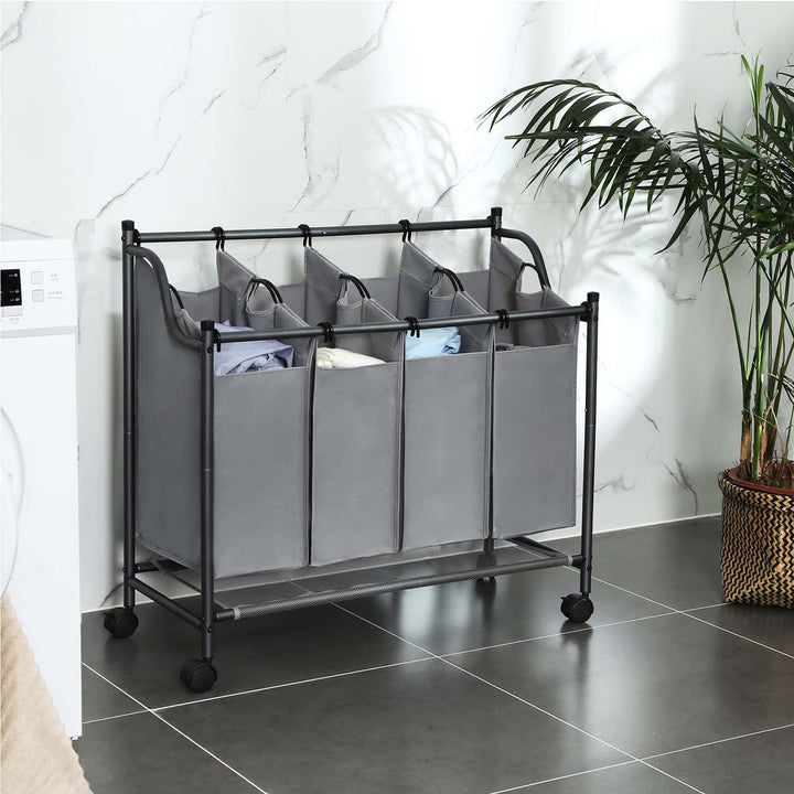 Laundry Basket with 4 Removable Bags