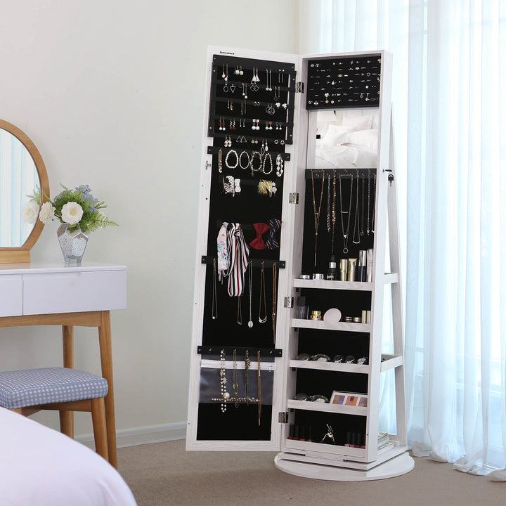 360-degree Swivel with Storage Shelf