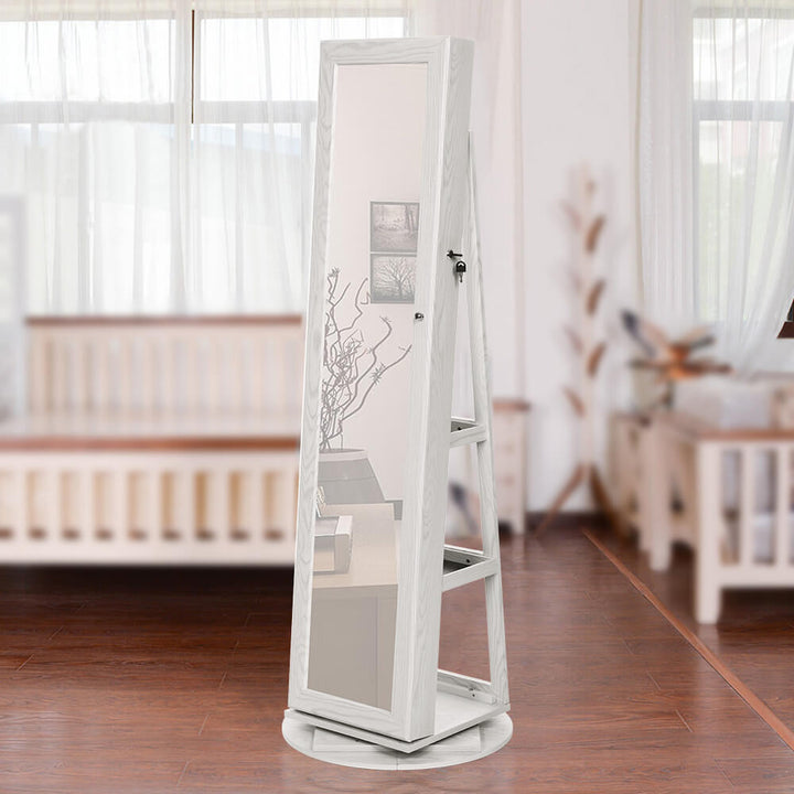Jewellery Armoire with Full-Length Dressing Mirror