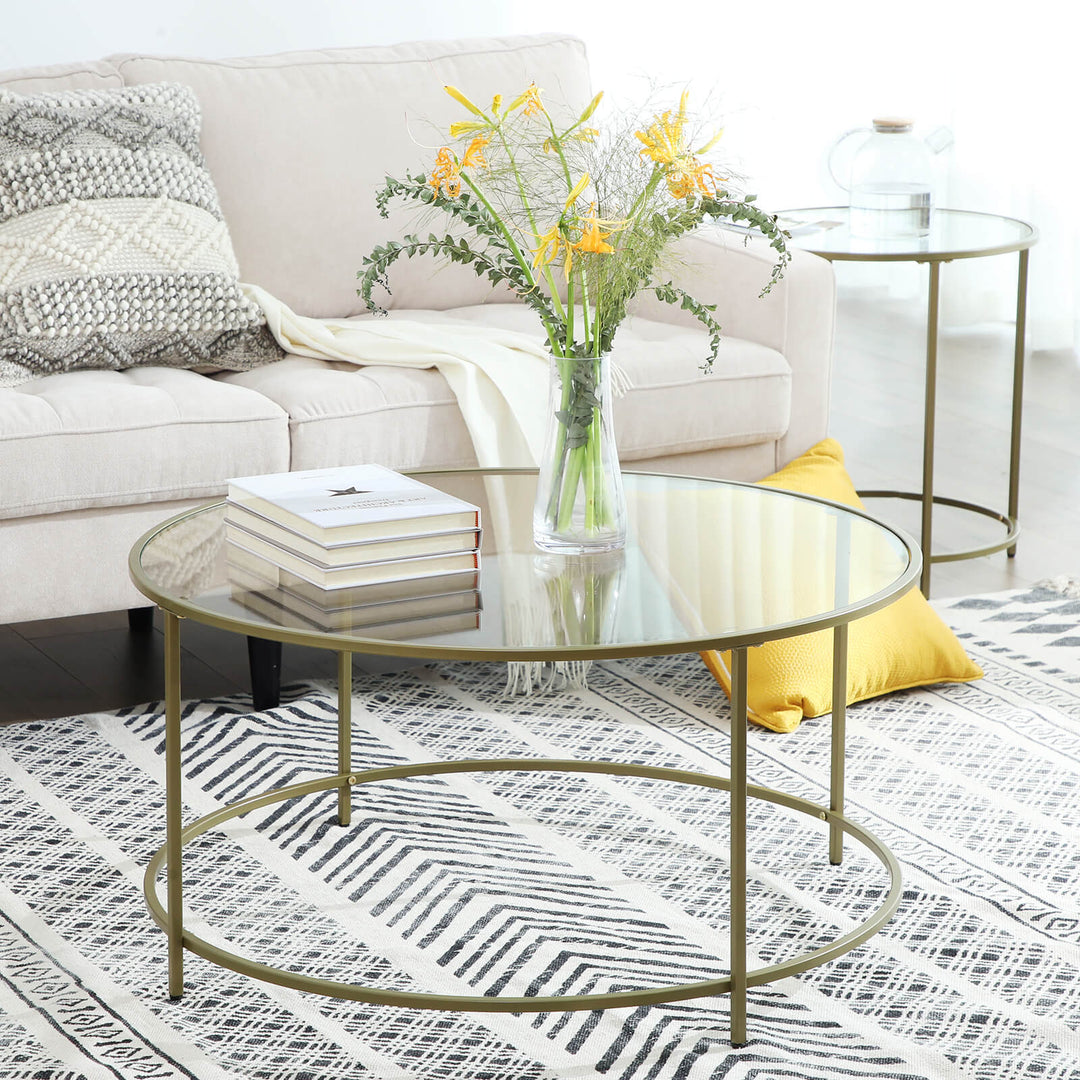 Round Glass Coffee Table