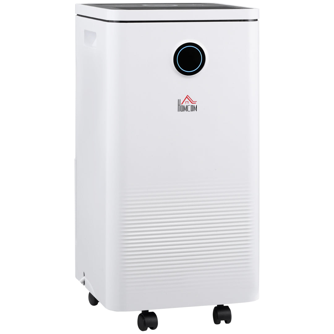 Portable Quiet Dehumidifier with Wi-Fi Smart App Control-White,Black