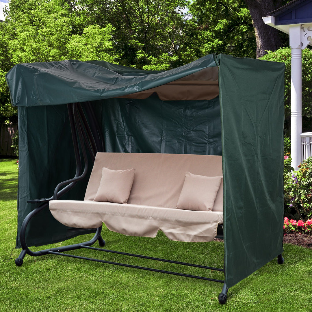 Height Oxford Polyester Waterproof Swing Chair Cover Green