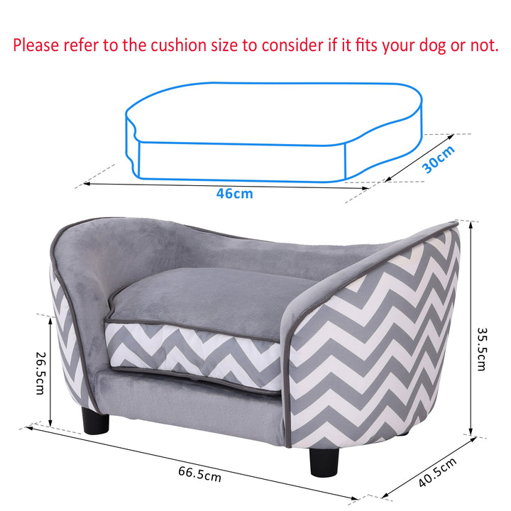 66.5Lx40.5Wx35.5H cm Pet Sofa-Grey