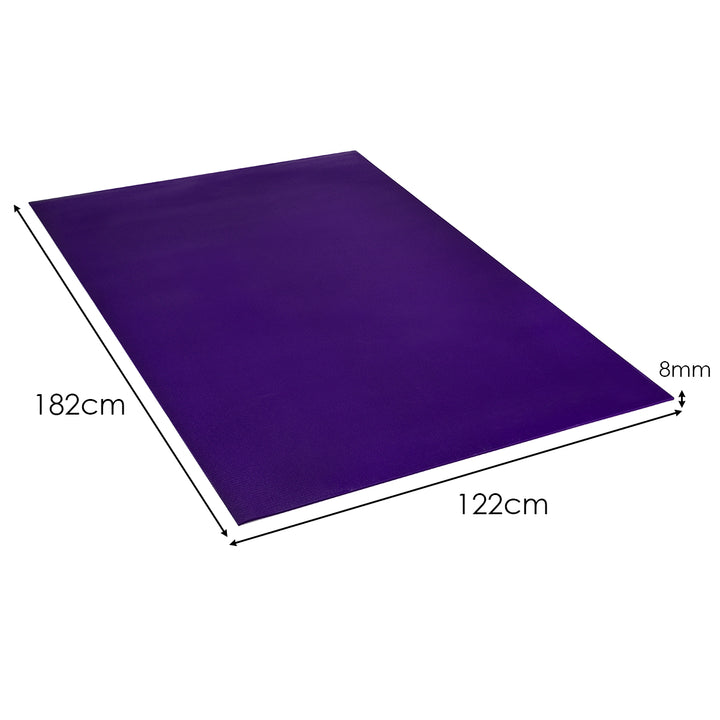 Thick Exercise Yoga Mat with Double-Sided Non-Slip Design-Purple