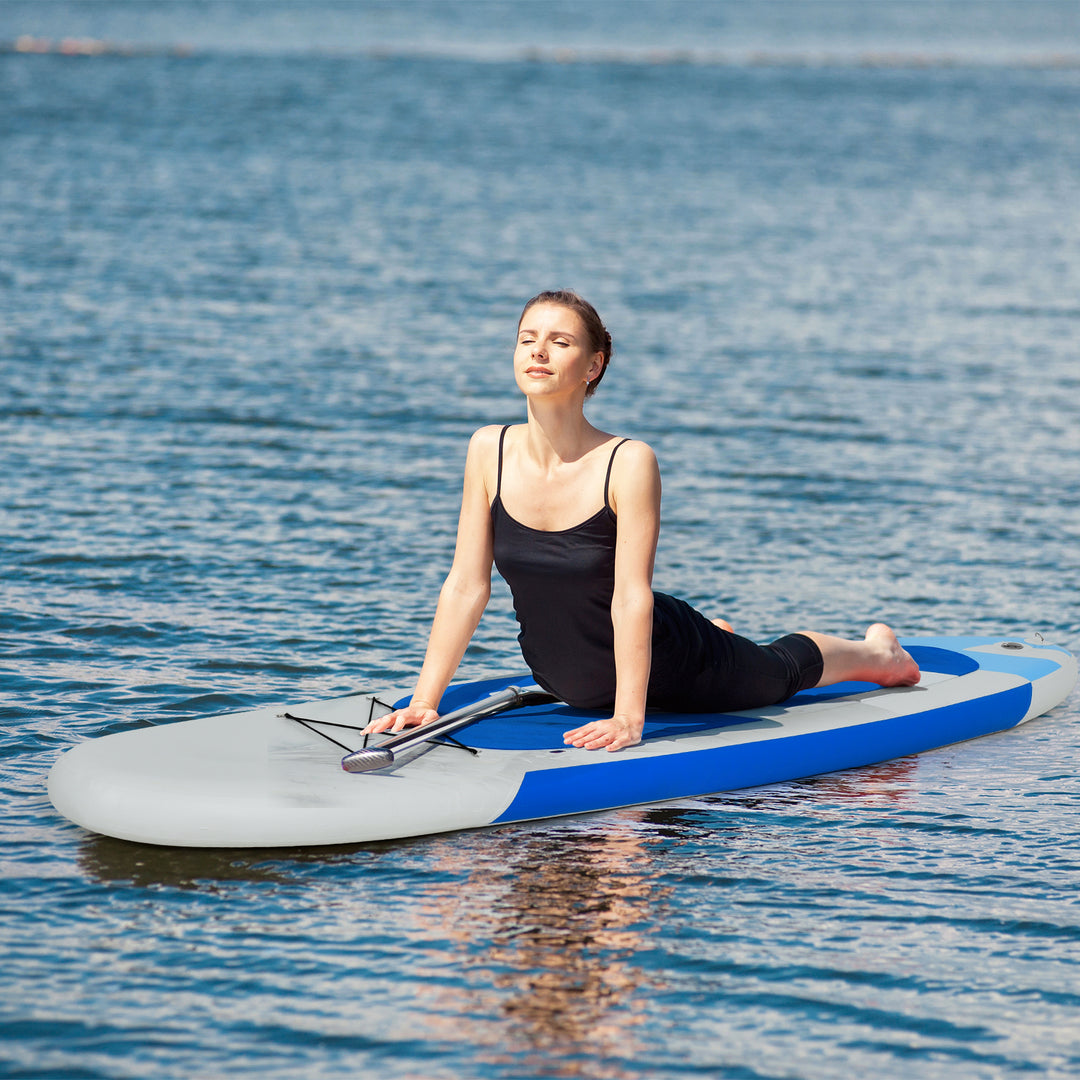 Inflatable Stand Up Paddle Board with Removable Fin-Navy