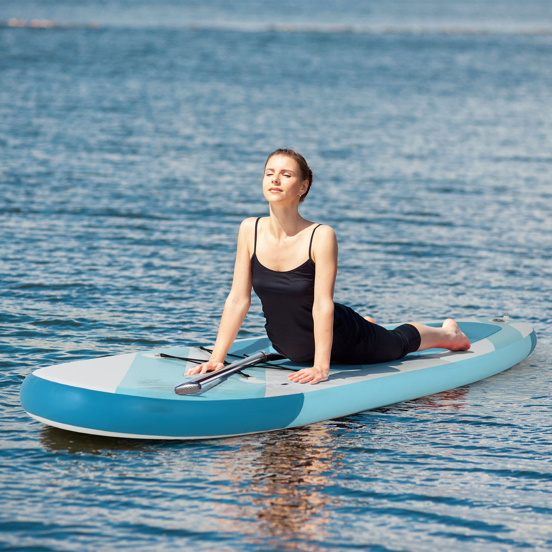 Inflatable Stand Up Paddle Board with Removable Fin-Blue