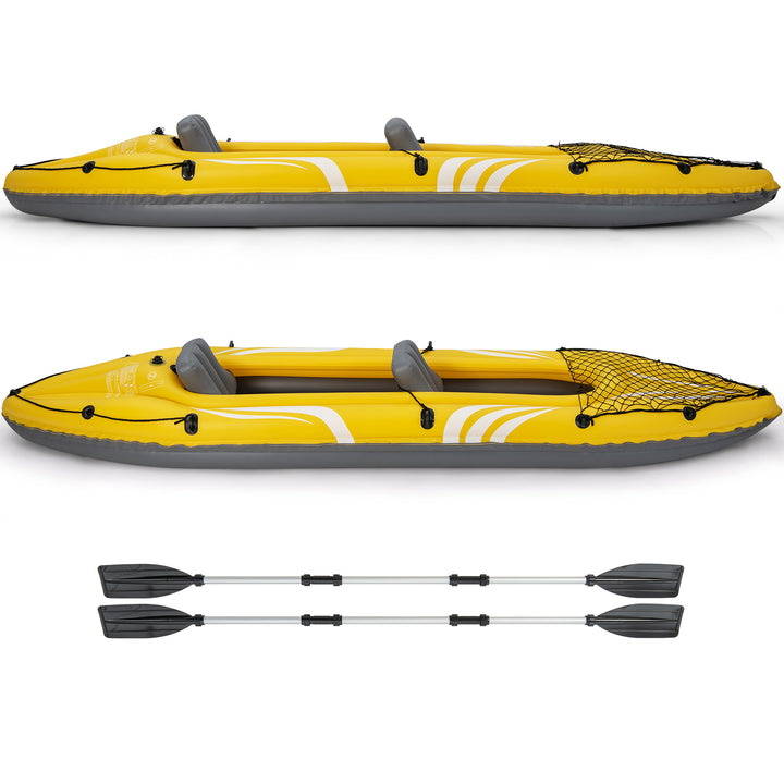 Inflatable Kayak Set with Removable Seats and Aluminium Oars