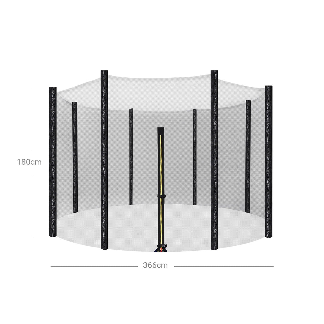 Black Trampoline Safety Protect Net for Garden