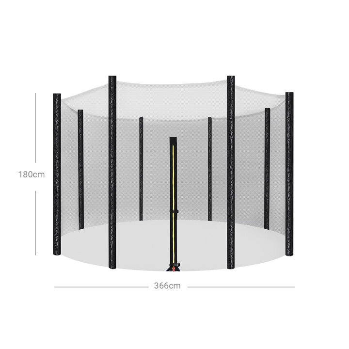 Black Trampoline Safety Protect Net for Garden