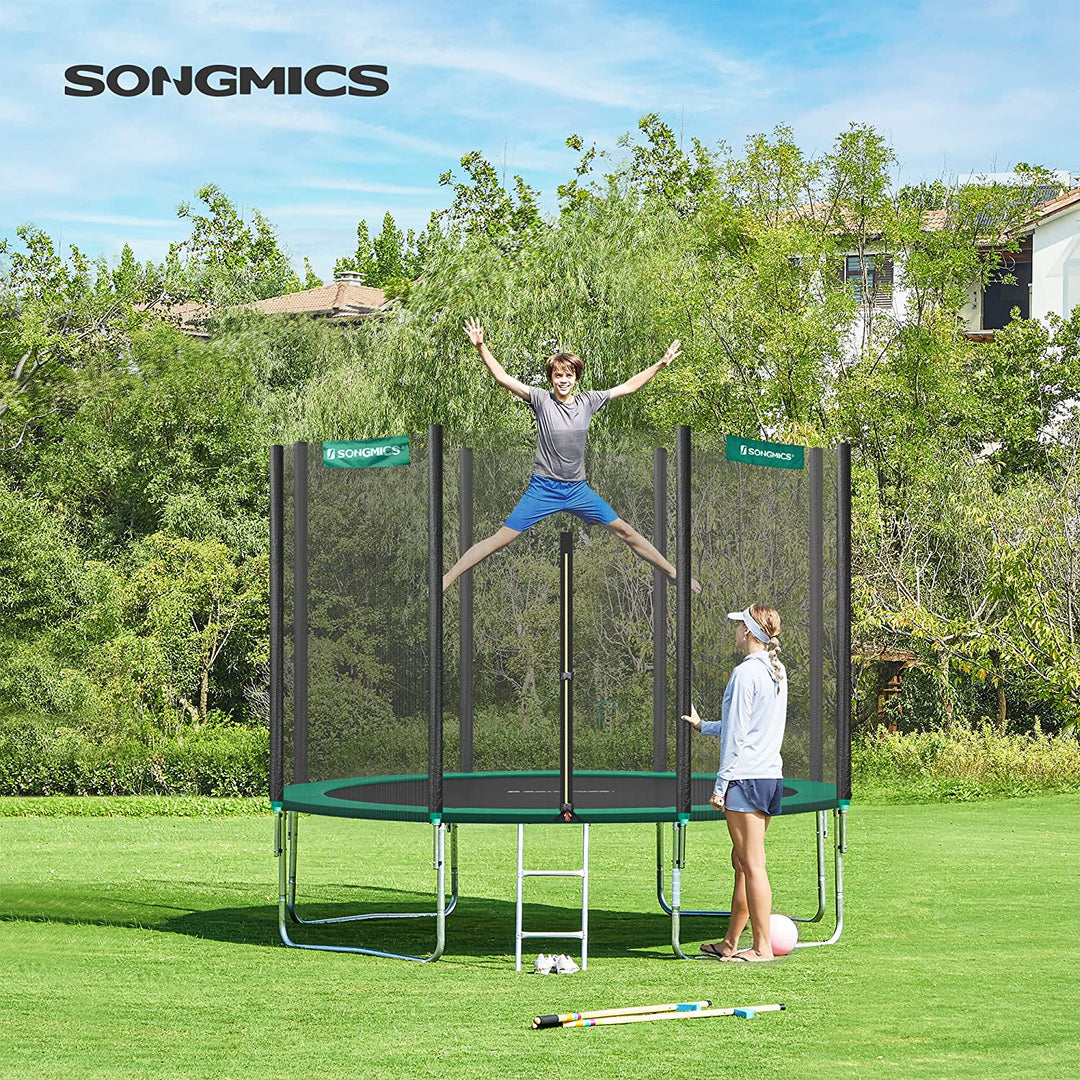 Trampoline for Garden With Safety Net Enclosure