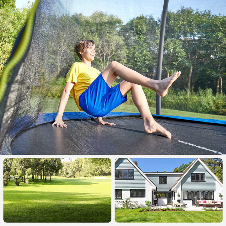 12ft Round Trampoline with Safety Net Enclosure