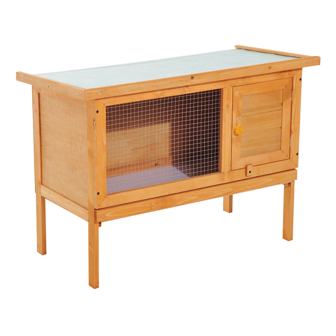 Rabbit Hutch,90Lx45Wx65H cm-Fir Wood