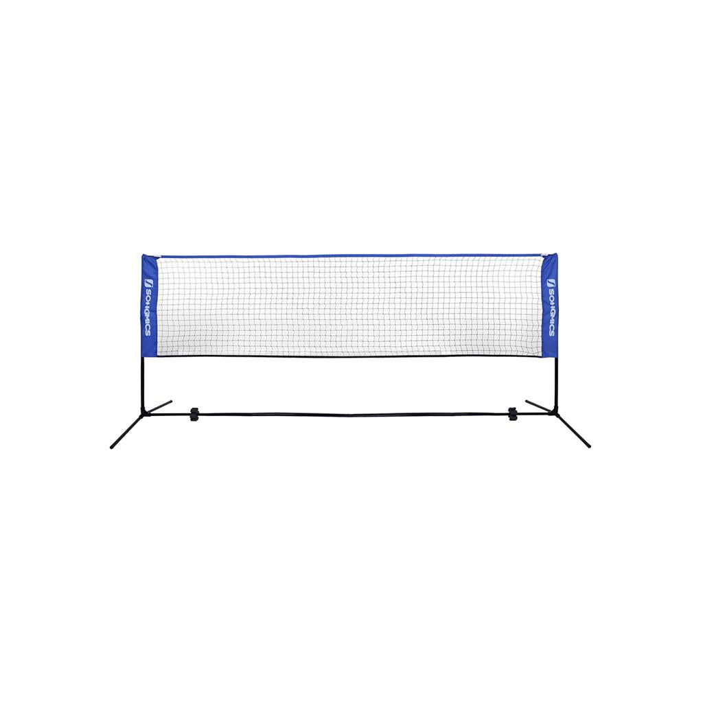 SONGMICS 3 m Portable Badminton Tennis Net Height Adjustable Net System with Stand SYQ300V1