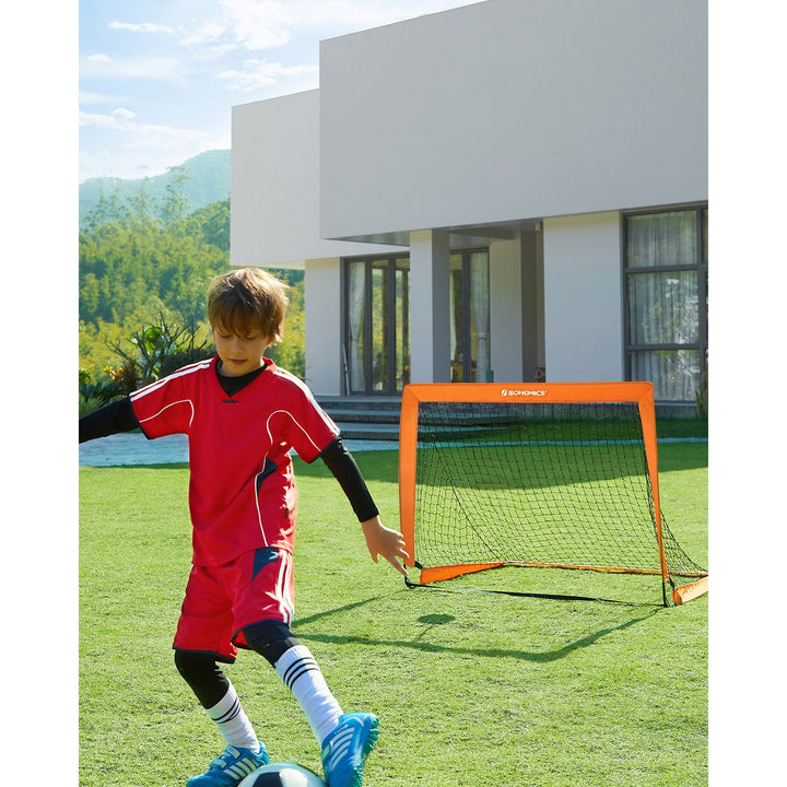 Set of 2 Children's Football Goals Orange