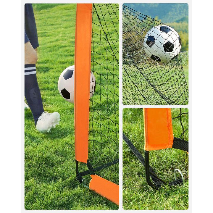 Set of 2 Children's Football Goals Orange