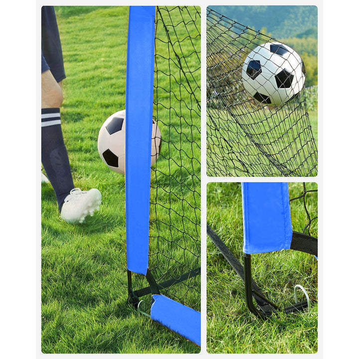 Set of 2 Children's Football Goals Blue