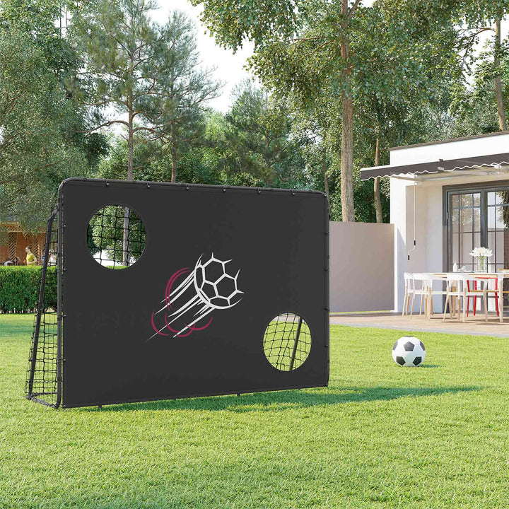 Black Football Gate with Target for Kids