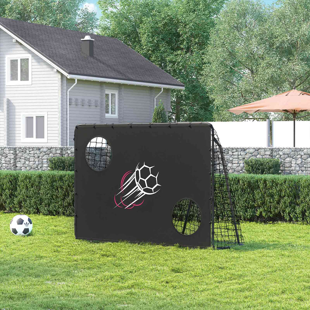 Black Football Gate with Target for Kids