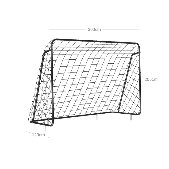 Black Portable Football Gate for Garden
