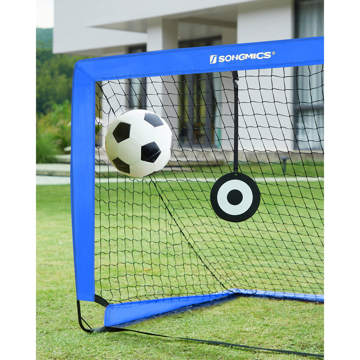 Set of 2 Kids Football Goals with Targets Blue