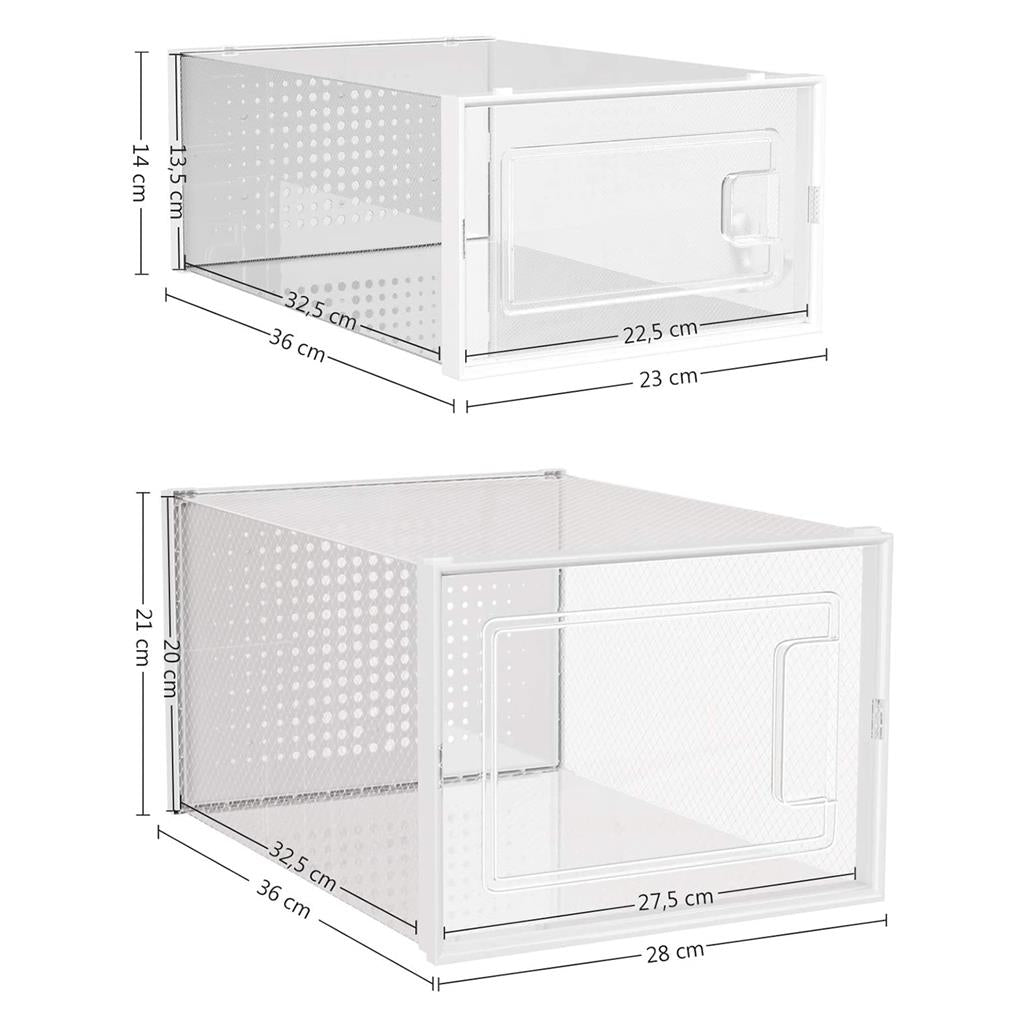 Set of 10 Shoe Storage Organisers