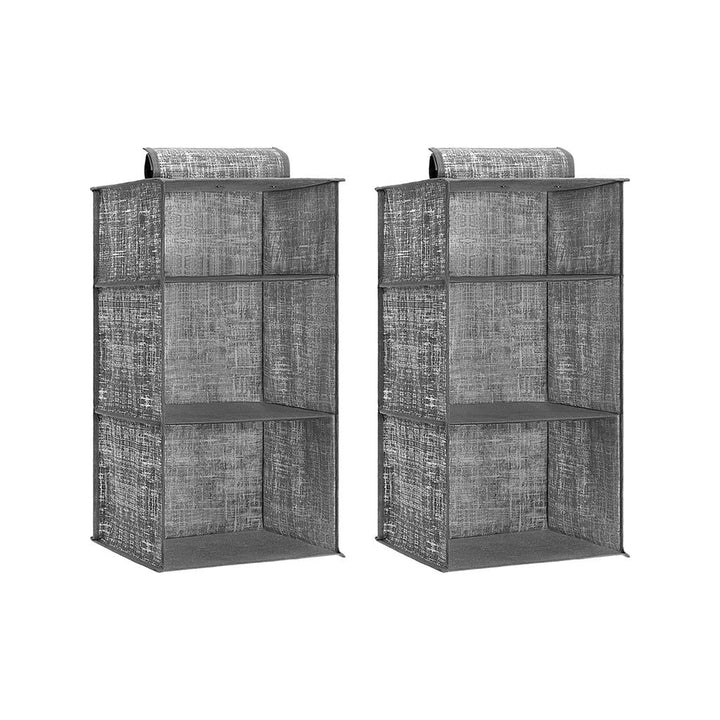 Set of 2 Hanging Wardrobe Organisers