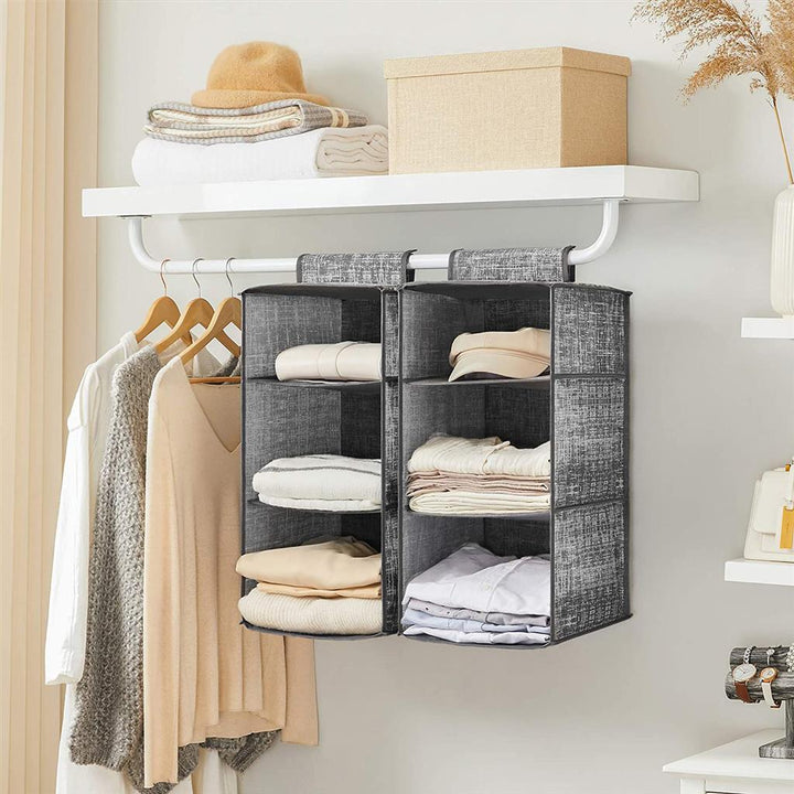 Set of 2 Hanging Wardrobe Organisers