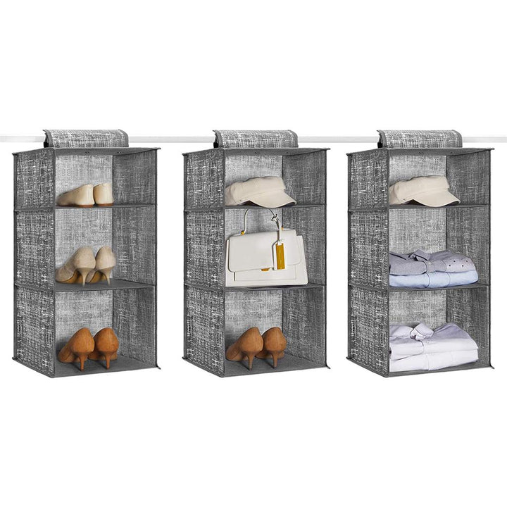Set of 2 Hanging Wardrobe Organisers
