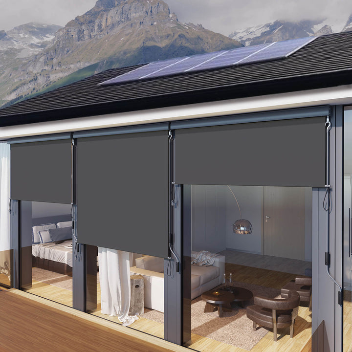 Smoky Grey Vertical Awning