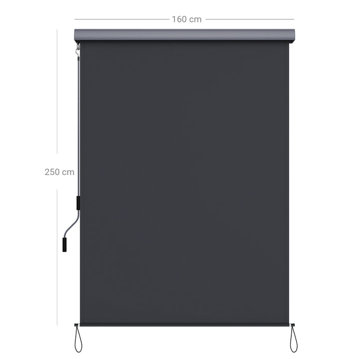 Smoky Grey Vertical Awning