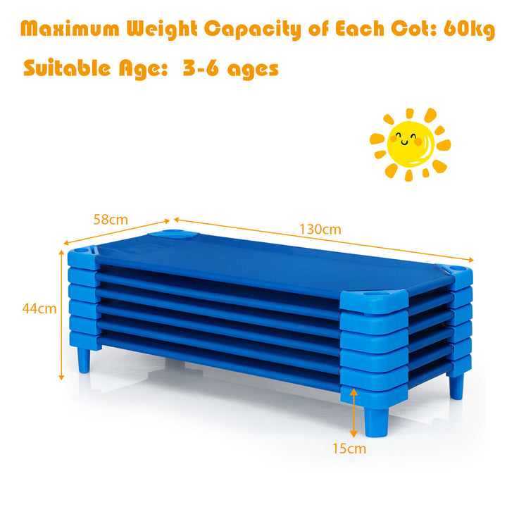 Stackable Kids Nap Cot Bed with Easy Lift Corner