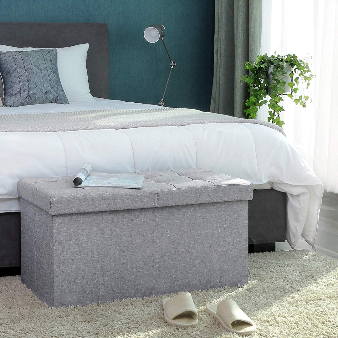 Foldable Shoe Bench Footstool