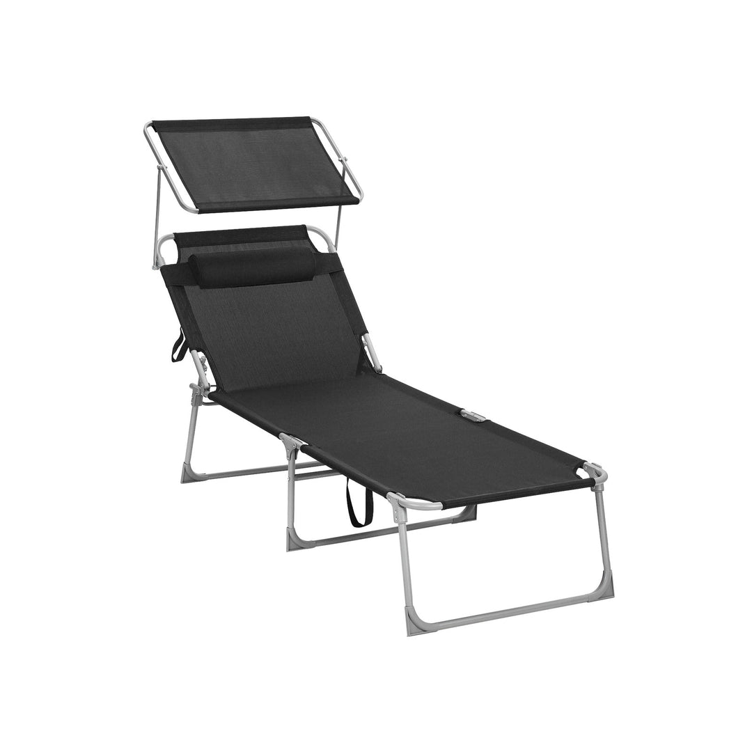 Sun Lounger with Headrest