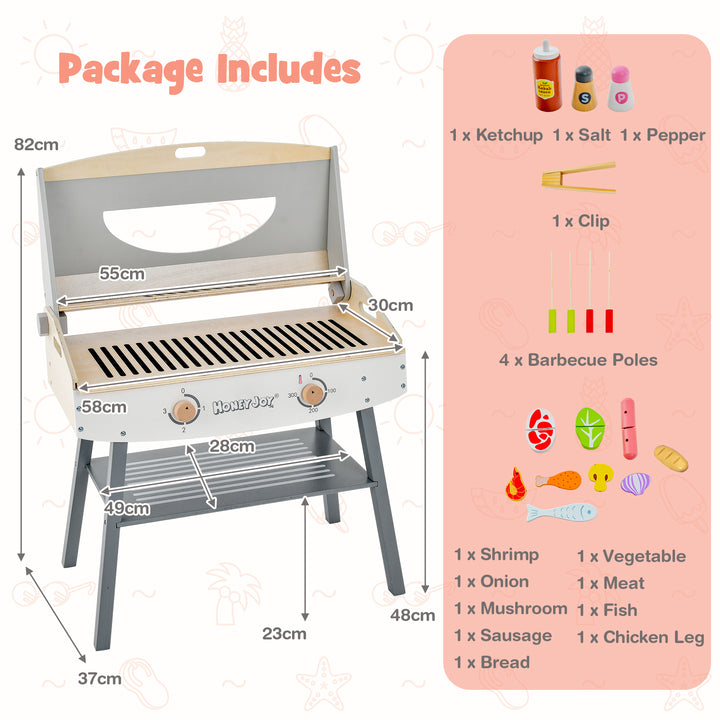 Kids Pretend Barbecue Grill Playset