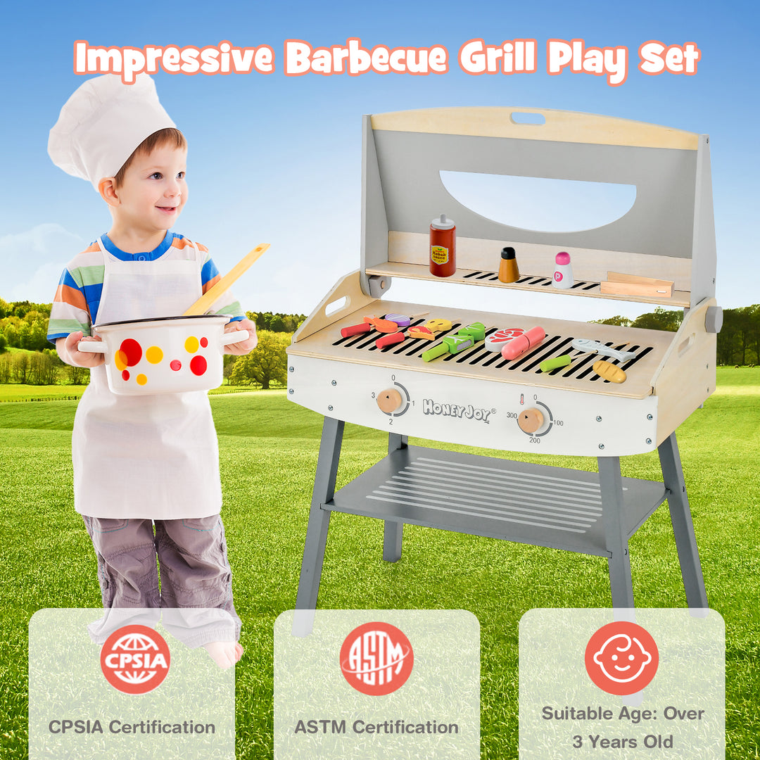 Kids Pretend Barbecue Grill Playset