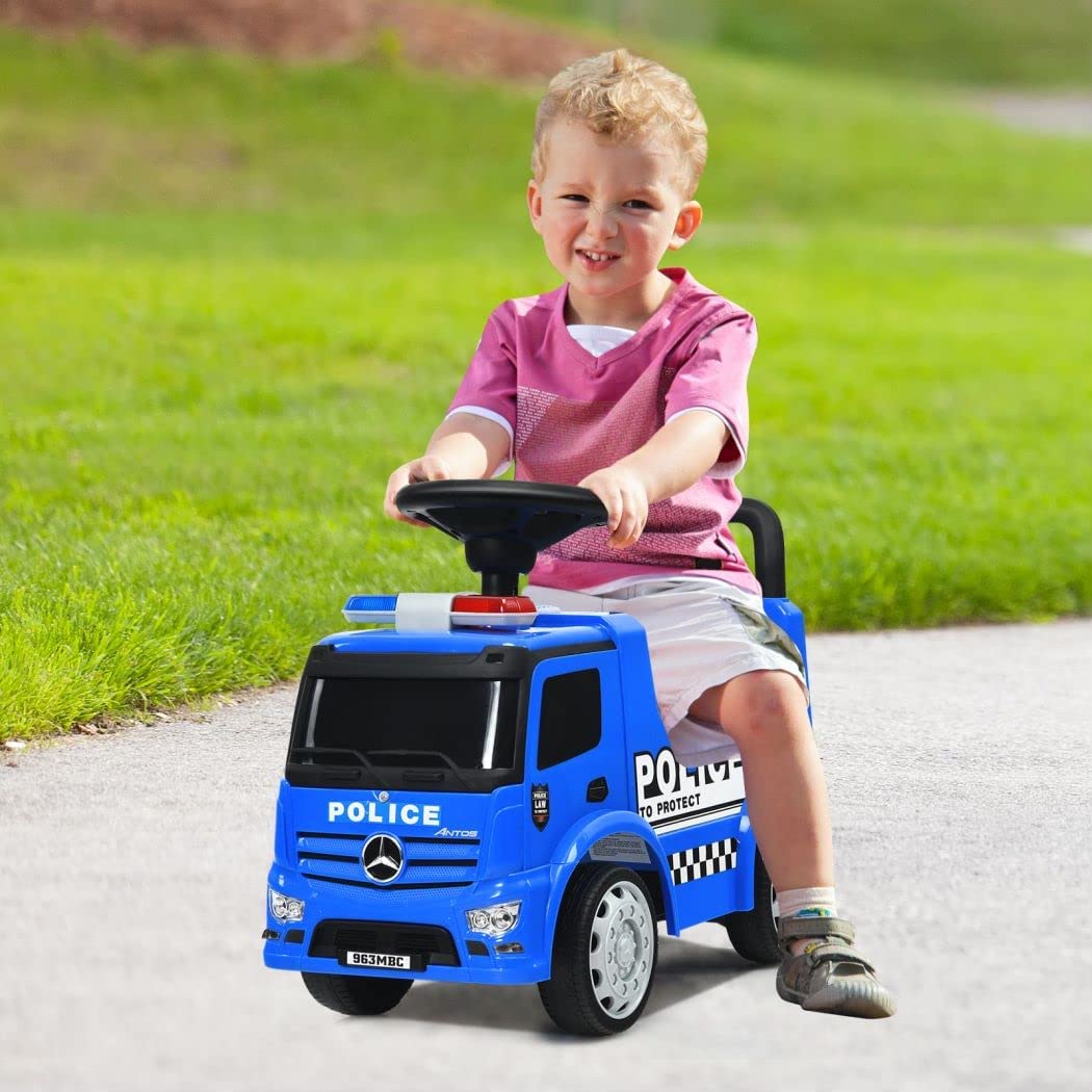 Kids Ride On Push Police Car with Storage Space