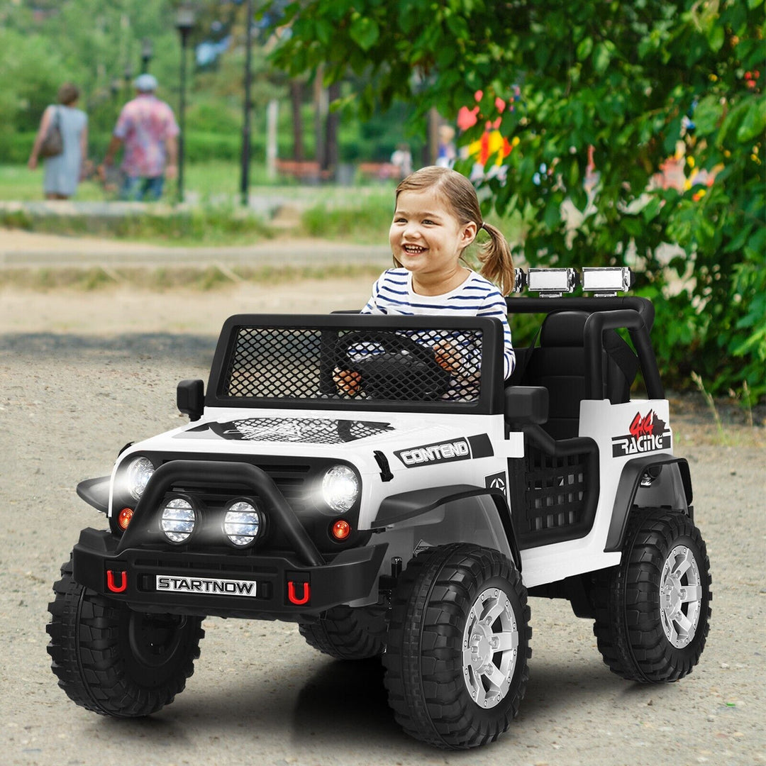 Kids Ride on Truck with Parent Remote Control-White