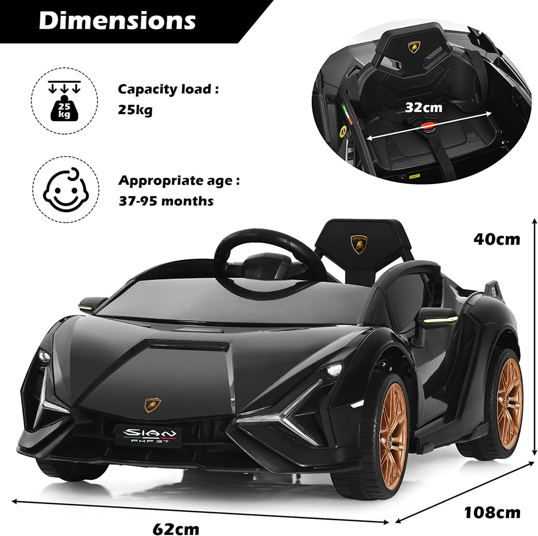 Kids Electric Ride on Car with Remote Control-Black