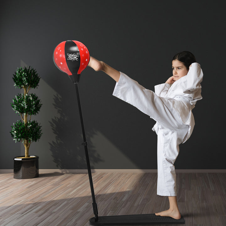 Freestanding Kids Punching Bag with Stand and Air Pump