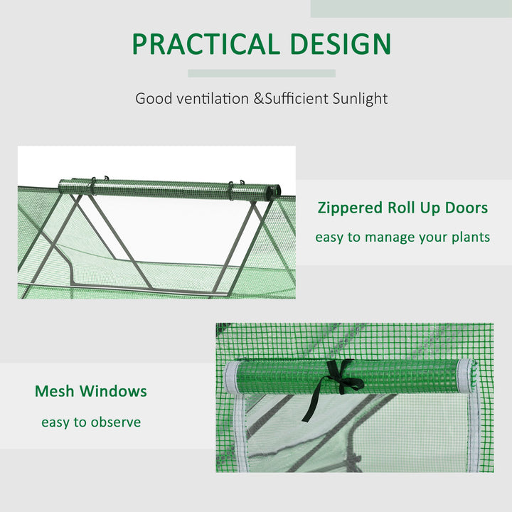 Mini Greenhouse Portable Flower Planter For Garden w/ Zipper