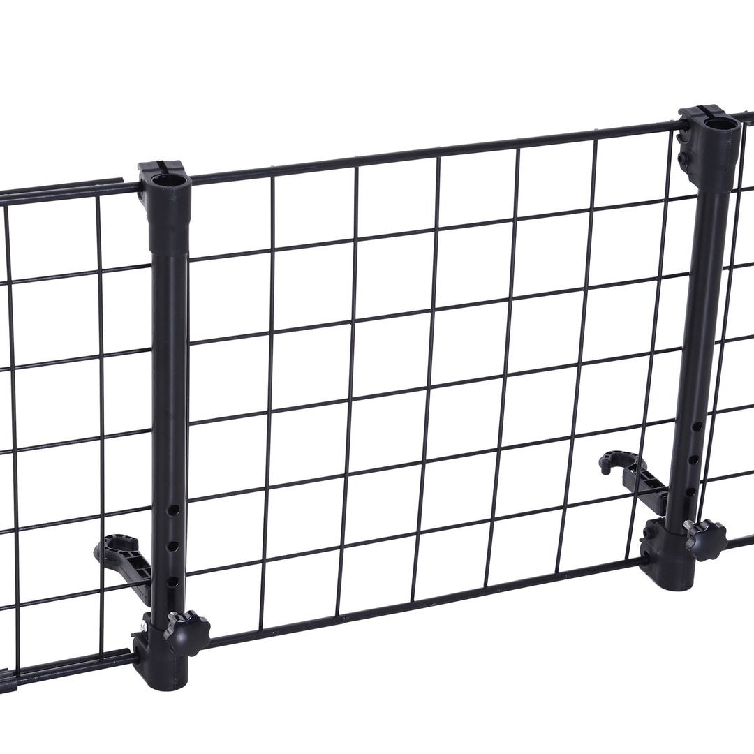 Heavy Duty Pet Car Barrier, 91-145Wx30H cm-Black