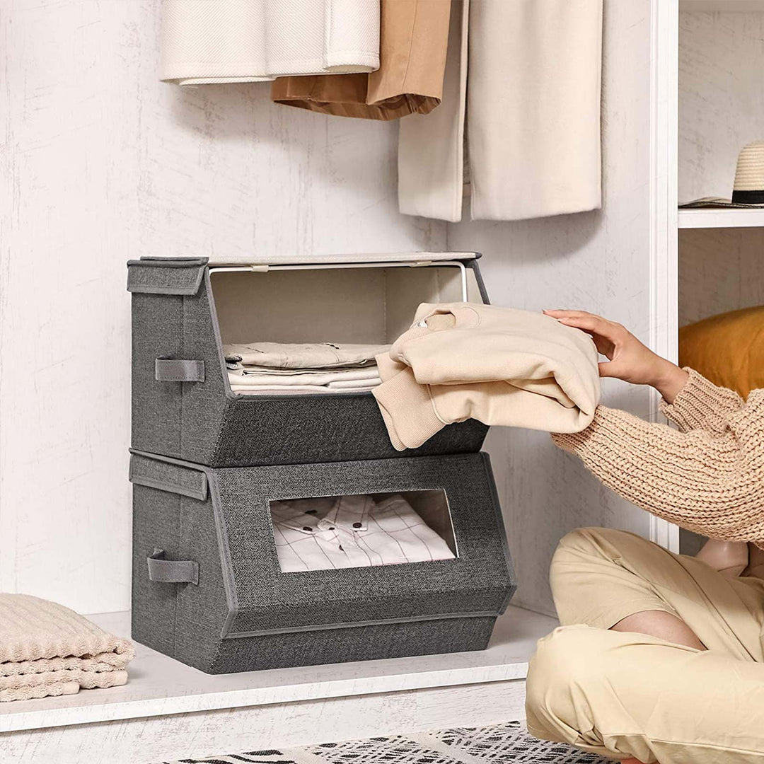 Transparent Windows Storage Bins