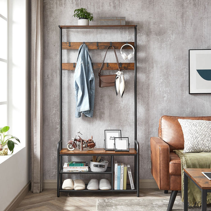 VASAGLE VASAGLE Coat Rack with Shoe Bench